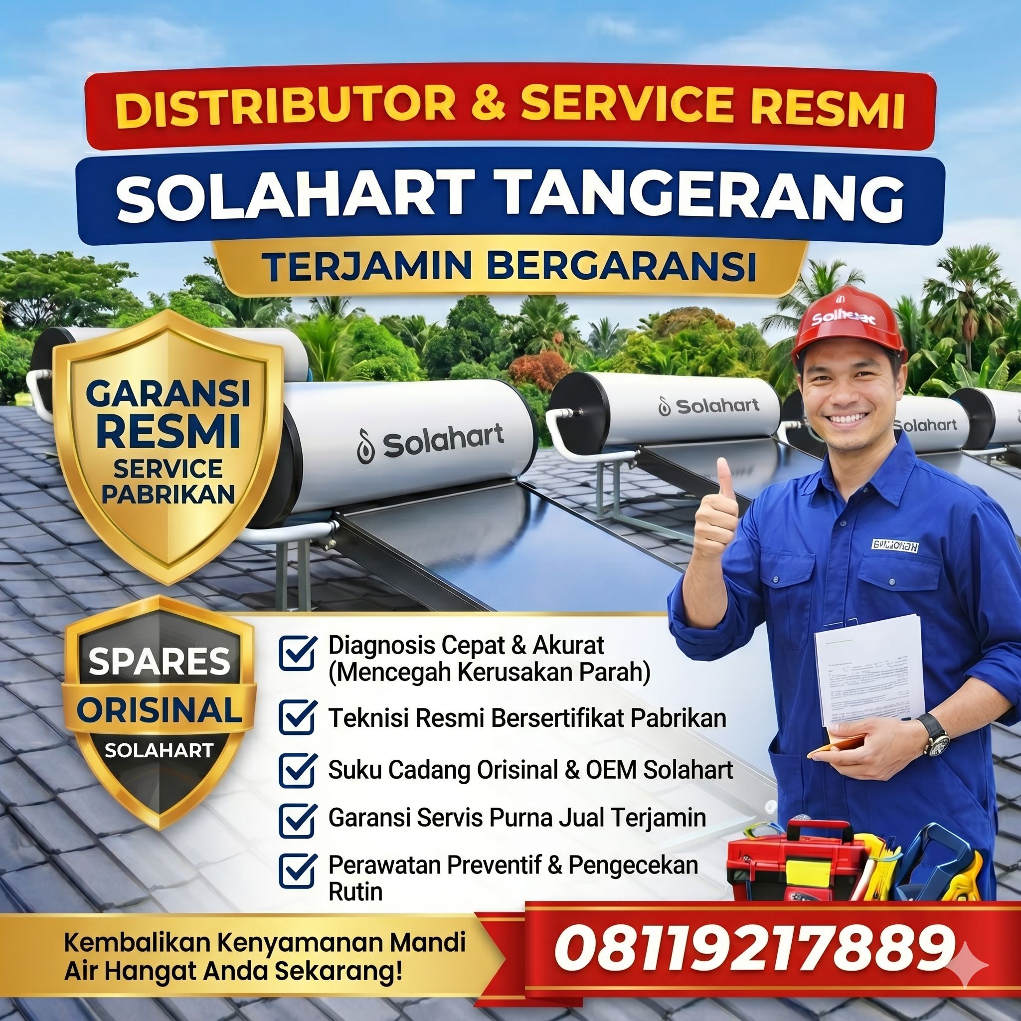 Spesialis Pemanas Air & Layanan Solahart Tangerang